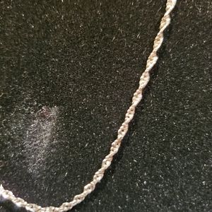 NWOT silver 20 inch rope chain